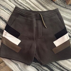 Neil Barrett neoprene Stylish Colorblock Shorts